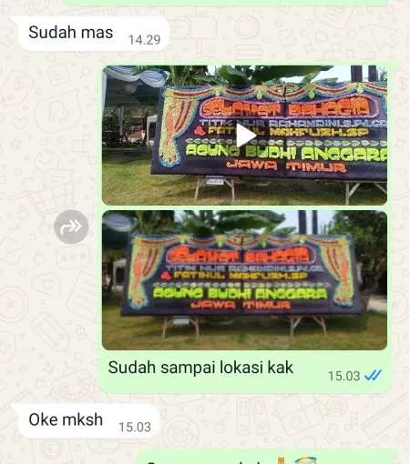 Pengiriman Papan Bunga Sutera Victoria